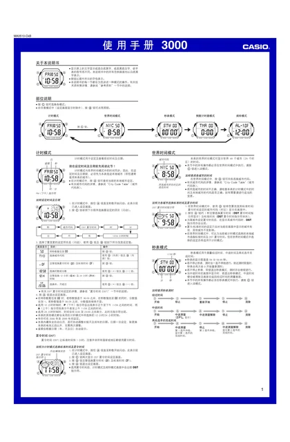 casio 卡西欧 3000